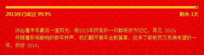 再見2015，你好2016！